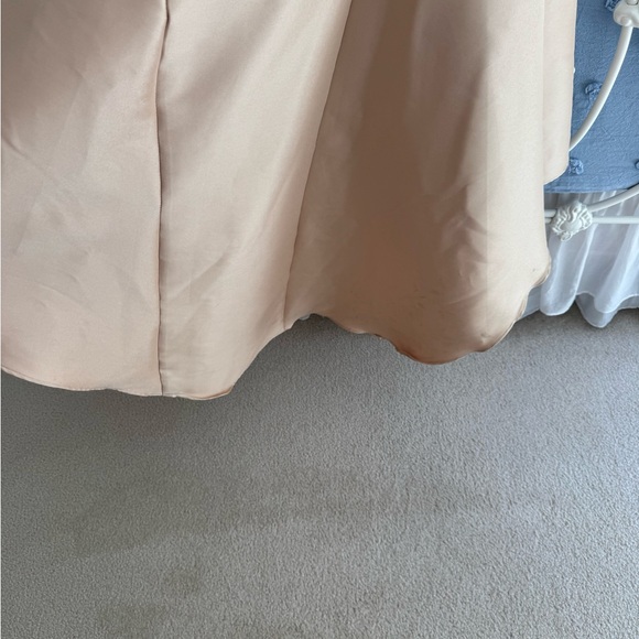 Badgley Mischka Strapless Champagne Mermaid Gown - Picture 12 of 15